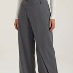 Asymmetric Denim Pants