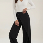 Asymmetric Denim Pants