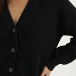 Jessica cardigan with V-neck and button closure