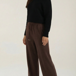 Kendra wide-leg jeans with drawstring
