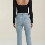 Marian Long Sleeve Top with U-Neck