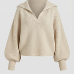 'Pauline' chunky knit sweater with a high neck