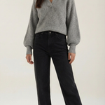 'Pauline' chunky knit sweater with a high neck