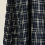 Plaid Summer Midi Dress with Round Neckline