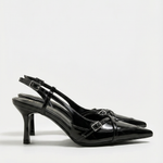 Samantha heeled shoes with back strap and buckle