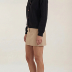 Button-down knitted cardigan