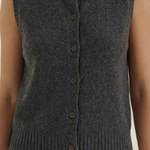 'Sylvia' Knitted Vest with Button Details