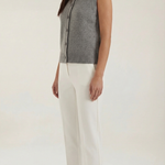 'Sylvia' Knitted Vest with Button Details