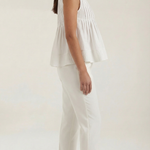Tess peplum dress with pleats - Premium style