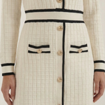 Tracy | Elegant Knit Dress with Contrasting Trim for Women