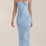 Chantal Floral Corset Maxi Dress