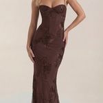 Chantal Floral Corset Maxi Dress
