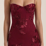 Chantal Floral Corset Maxi Dress