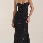 Chantal Floral Corset Maxi Dress