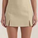 Darla Schlanker Short Skirt with Slit