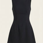 Helga Short Dress with Boat Neckline