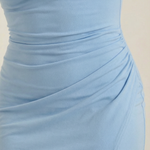 Rhoda Long Dress with Gathered Details