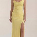 Rhoda Long Dress with Gathered Details