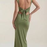 Rhoda Long Dress with Gathered Details