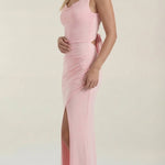 Rhoda Long Dress with Gathered Details