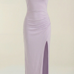 Rhoda Long Dress with Gathered Details