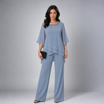 Rosalind | Layered Chiffon Two-Piece Set