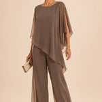 Embellished Chiffon Mother of the Bride Pant Suit