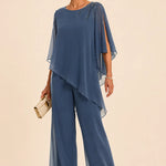 Embellished Chiffon Mother of the Bride Pant Suit