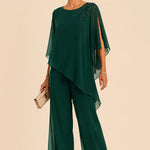 Embellished Chiffon Mother of the Bride Pant Suit