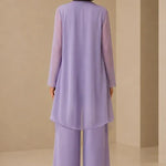 Graceful Mother of the Bride Chiffon Pant Suit