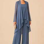 Graceful Mother of the Bride Chiffon Pant Suit
