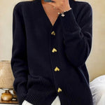 Adele | Elegant Cardigan with Heart-Shaped Buttons