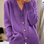Adele | Elegant Cardigan with Heart-Shaped Buttons