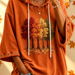Maria™ | Autumn-Print Oversized Hoodie