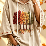 Maria™ | Autumn-Print Oversized Hoodie