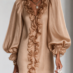 Annabel | Ruffled Puff-Sleeve Mini Dress