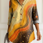 Astrid | Wave print blouse