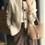 Penelope™ | Women's Wool Button-Front Knit Cardigan