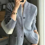Penelope™ | Women's Wool Button-Front Knit Cardigan