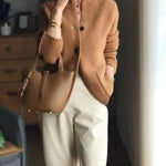 Penelope™ | Women's Wool Button-Front Knit Cardigan
