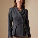 Gwendolyn | Tailored Double-Breasted Peplum Blazer