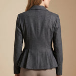 Gwendolyn | Tailored Double-Breasted Peplum Blazer