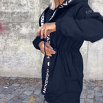 Aria | Women's Hooded Drawstring Midi Parka Coat