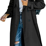 Layla | Women's Oversized Double-Breasted Belted Longline Trench Coat