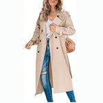 Layla | Women's Oversized Double-Breasted Belted Longline Trench Coat