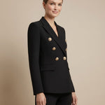 Marianne | Tailored Double-Breasted Gold-Button Blazer