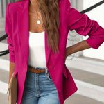 Isadora | Tailored Single-Button Ruched-Sleeve Blazer