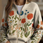 Wrenna™ | Wildflower Meadow Zip Cardigan