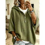 Camryn | Relaxed Hooded Button Sweater